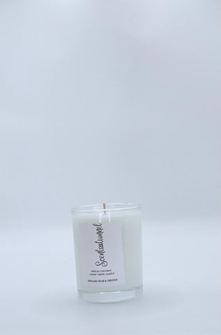 Apricot Coconut Luxury Travel candle - English Pear & Freesia