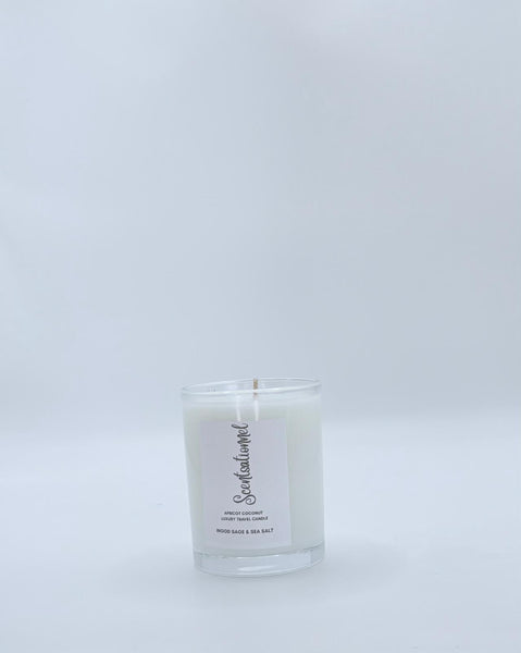Apricot Coconut Luxury Travel candle - Wood Sage & Sea Salt