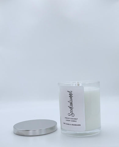 Apricot Coconut Luxury candles - Lime, Basil & Mandarin